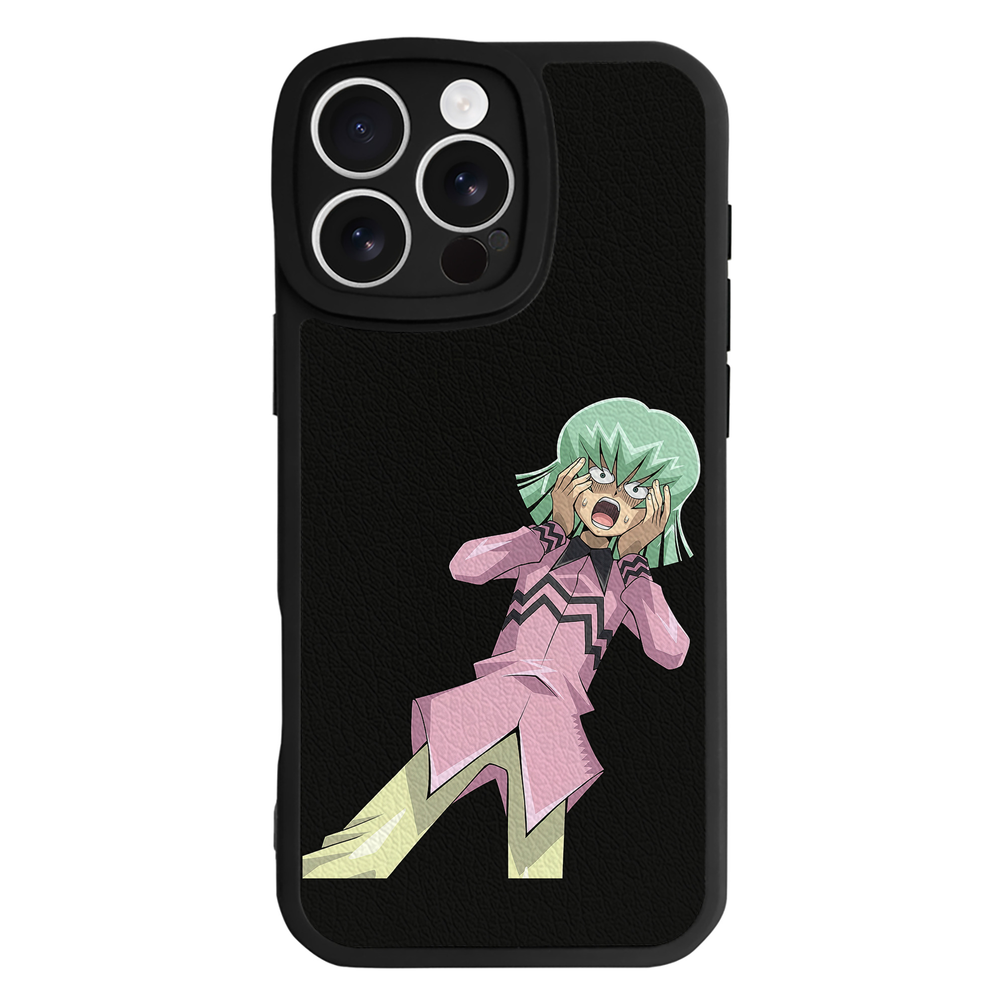 （画像用） 遊☆戯☆王 Yu-Gi-Oh! 【iPhone 16シリーズ対応】シリコンスマホケース（レザー調） 材質：シリコン